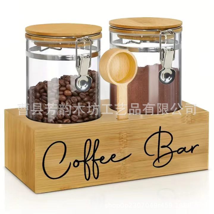(Cross-border trading), wooden glass coffee storage system, stand