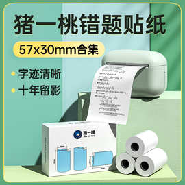 猪一桃三防十年热敏纸不干胶贴纸标签爱立熊喵喵机P1P2C1C2A6A9