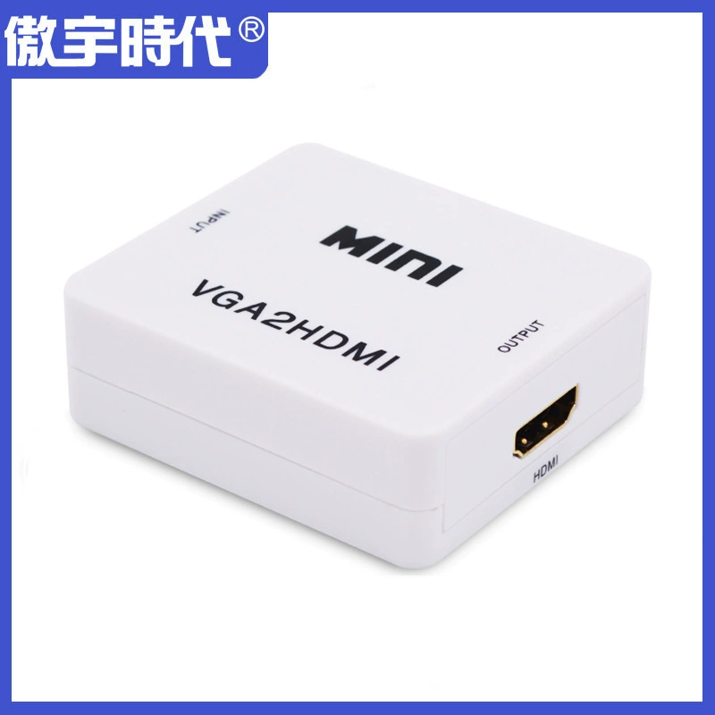 Minivgatohdmi converter with audio mini VGA to HDMI HD conversion box audio converter