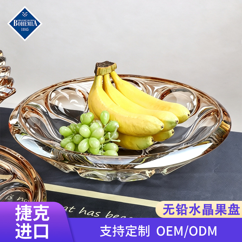 Frutero de Cristal para Mesa, Decorativo, para Barra de Casa y Salón