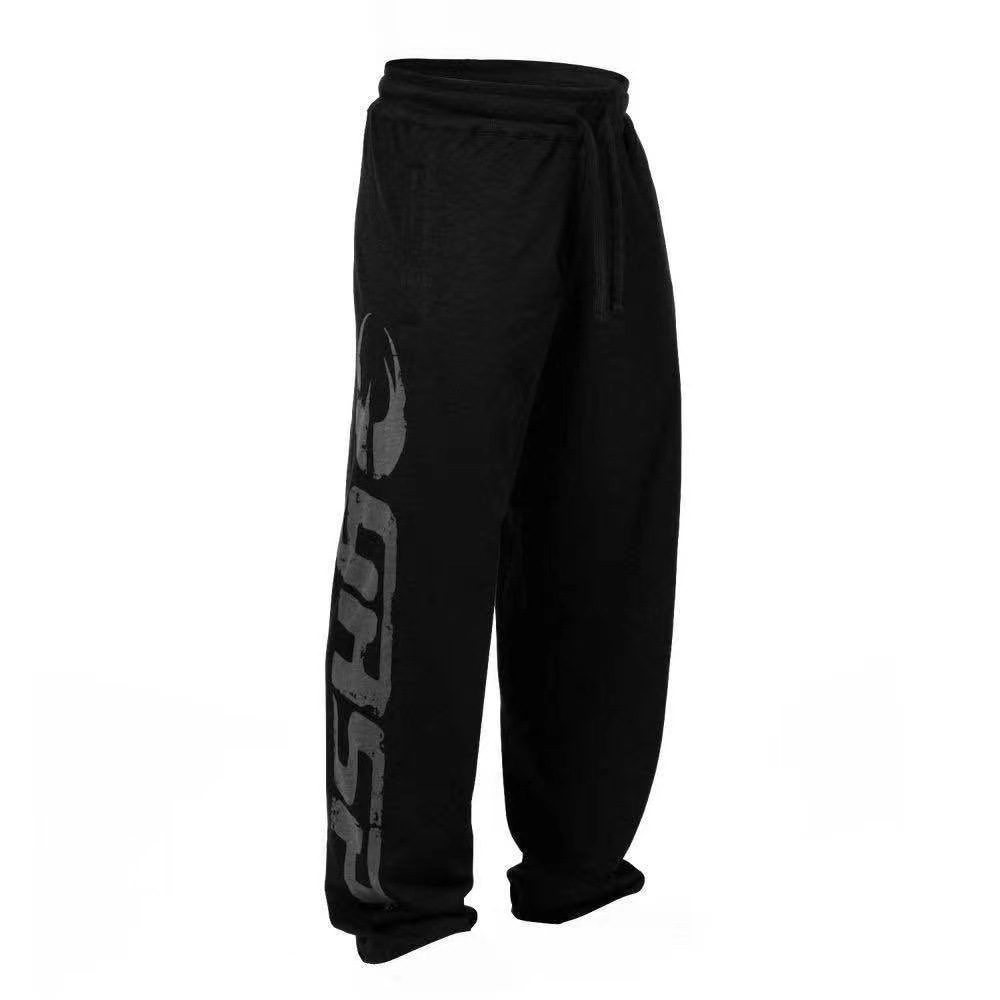 Calças de moletom GASP tamanho europeu calças esportivas treino fitness ajuste solto calças masculinas retas.
