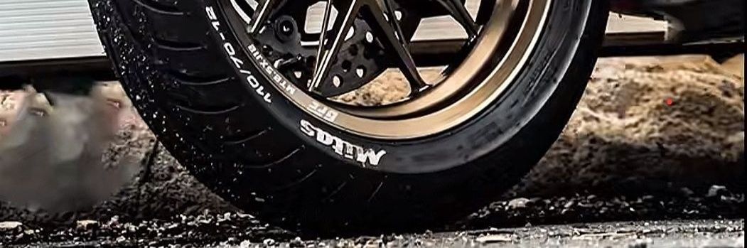 Nine-Speed Shadow Wheel Hub Upgrades to Extreme Core Dual Disc Brake E-Front Bronze Color, Suitable for Modifying Niu GF with Forged Wheel Hubs