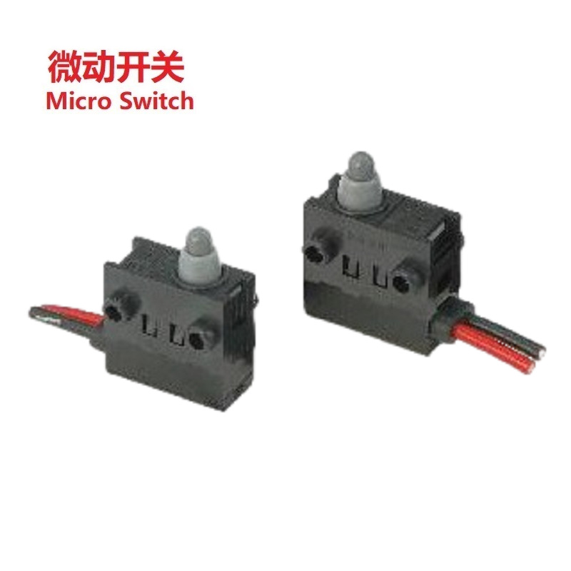 防水微动开关长行程带线 IP67防水式微动开关 防水轻触开关带线