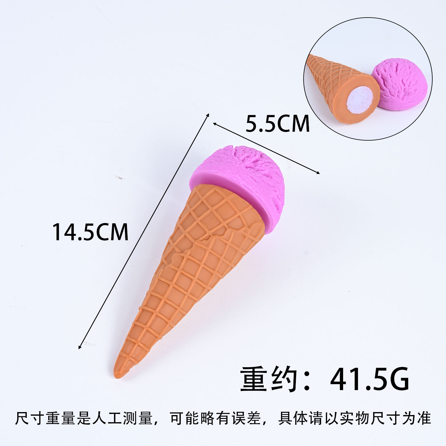 PVC simulación de helado modelo desmontable helado helado juguetes red DIY velcro helado