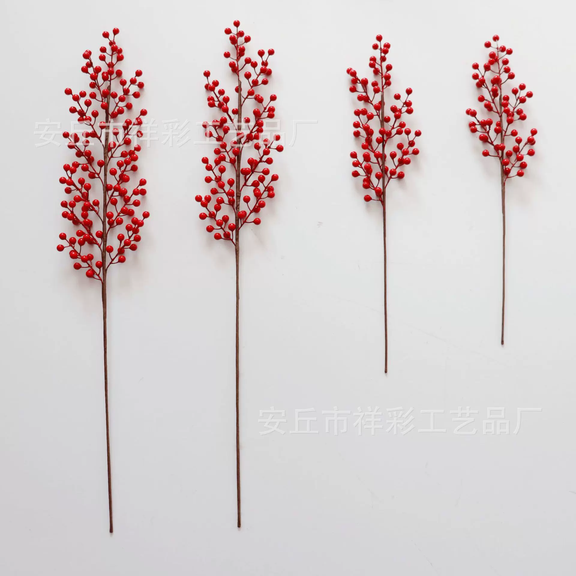 发财果红果仿真花假花摆设客厅餐桌花摆花喜庆过新年装饰花艺摆件