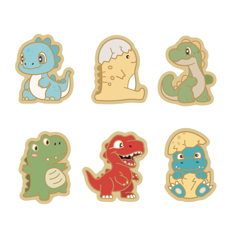 Molde de galletas de dinosaurio para hornear fiesta Molde de fondant de bricolaje Molde de galletas de azúcar de presión tridimensional 3D Molde de corte de galletas de glaseado