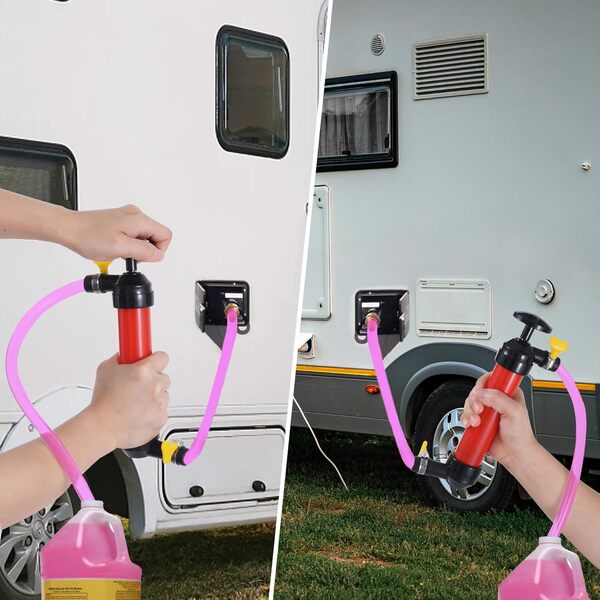Manual oil pump car gas pipe RV outdoor gas siphon oil pump