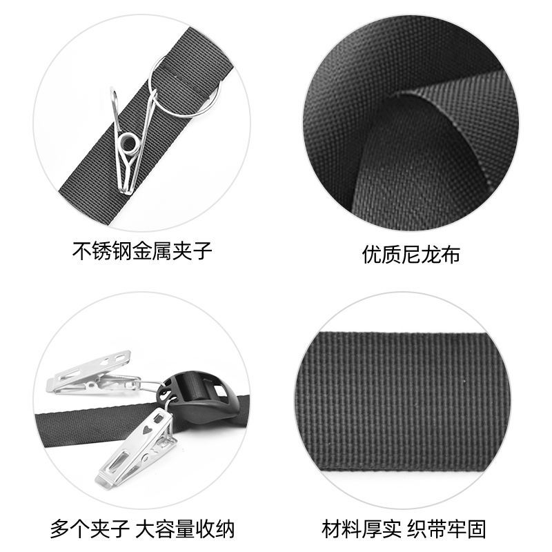 Puerta trasera Gancho abrigo y sombrero ropa cordón sin clavos colgador clip colgador sombrero gancho de almacenamiento sin costuras detrás de la puerta