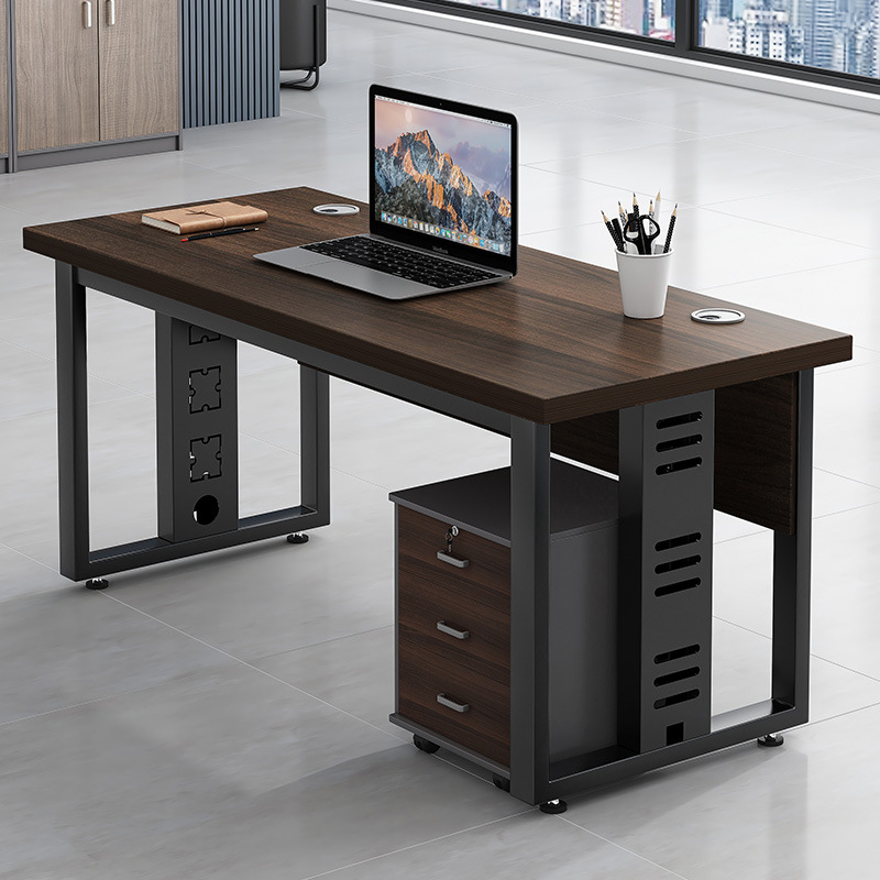 Escritorio de oficina simple Escritorio de personal moderno mesa de oficina y silla combinación 2/4/6 personas Escritorio de oficina Mesa de computadora financiera