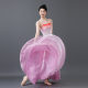 Chinese Style Ethnic Classical Dance Large Swing Skirt Practice Performance Costume 720 Degree Elegant Double-Layer Tencel Long Skirt