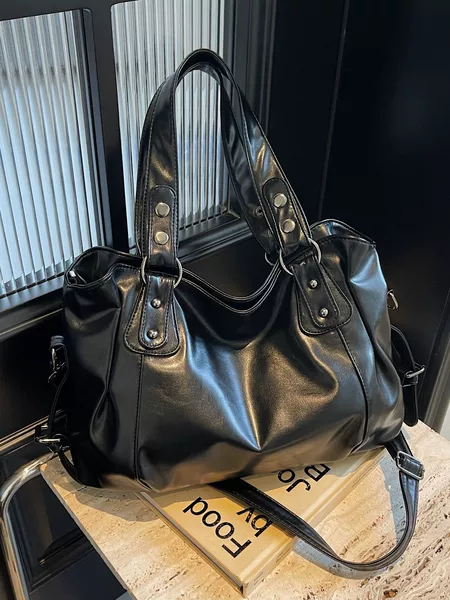 Cross-Border Women's Bag Wholesale, European and American Retro Casual High-End Shoulder Tote Bag, Fashionable and Versatile Commuter Crossbody Bag