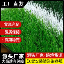 人造仿真草坪厂家批发学校幼儿园户外足球场塑料假草装饰地毯围挡