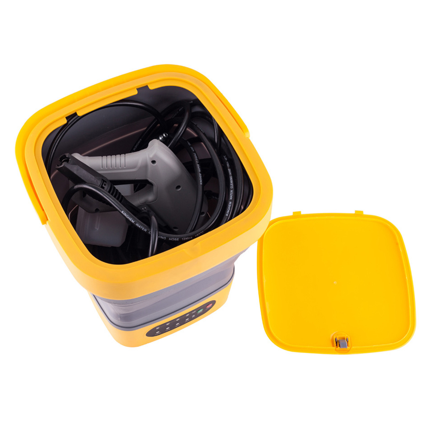 Car Washing Machine, Small Household Multi-Functional Water Tank, Lithium Battery Portable Roller-Type Smart Folding Cleaning Machine