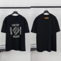 Black beaded letter embroidery 03