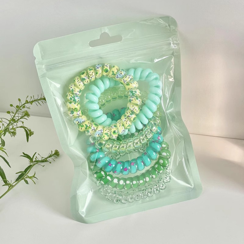 Nuevo color caramelo dulce hermana de color gradiente sistema de anillo de cabello de cabello cuerda de cabeza sin marcas anillo de cabello no daña joyas para el cabello