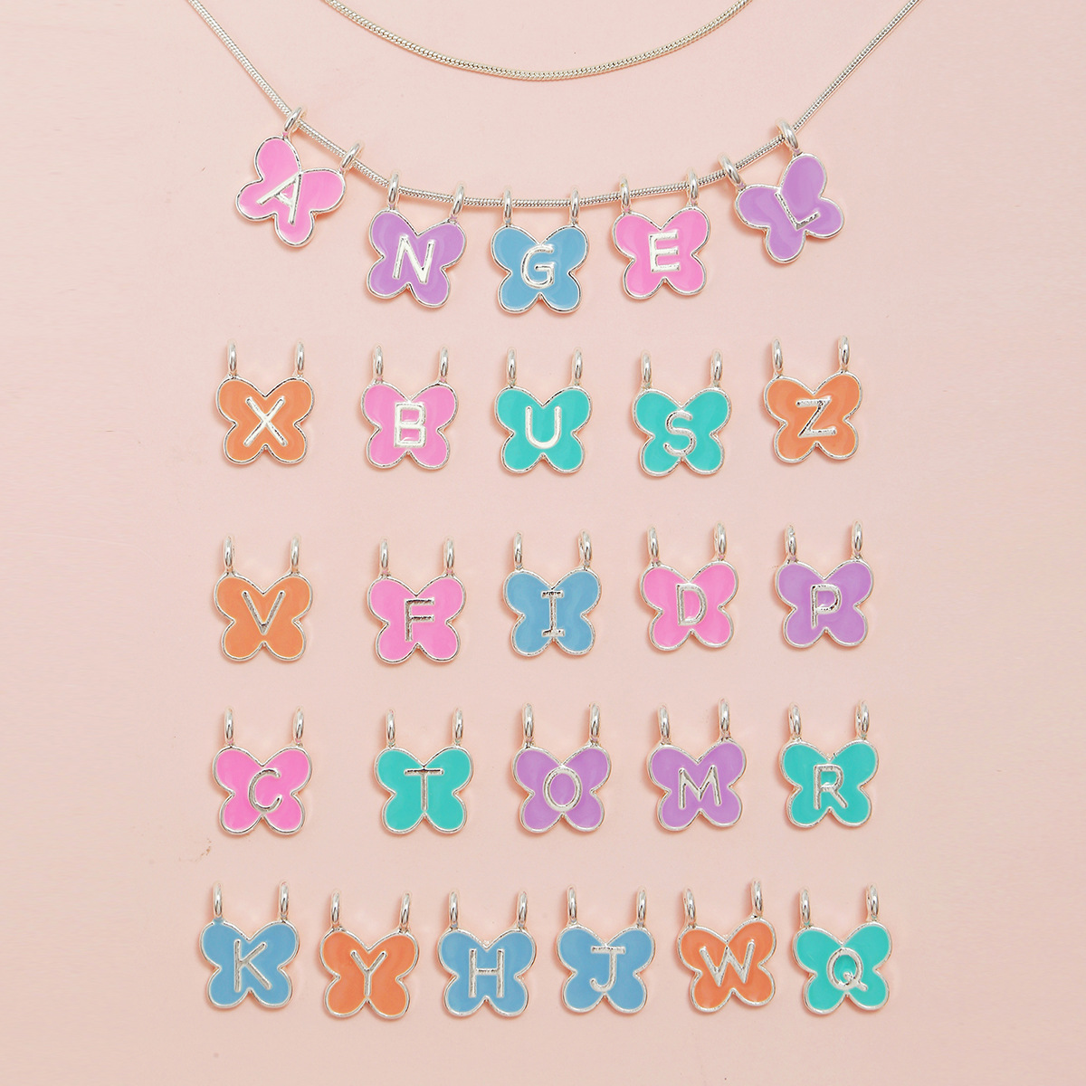 pendant with letters