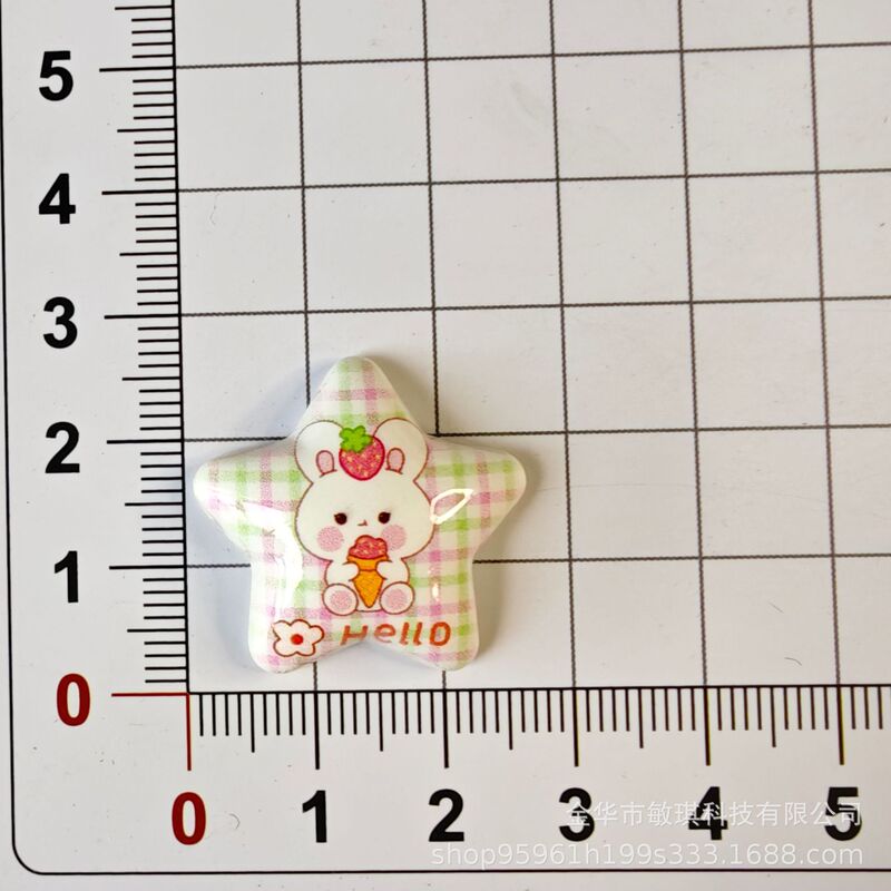 新しい漫画アップル動物スター diy 携帯電話ケース靴バックルヘアピンジュエリー樹脂アクセサリー材料卸売|undefined