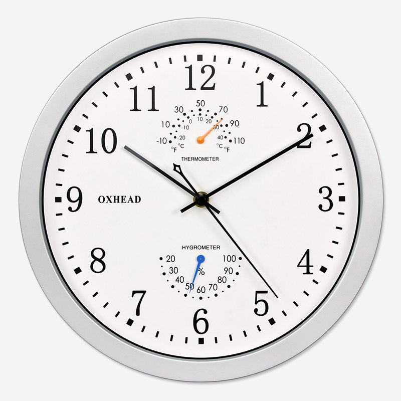 Higrómetro de suministro transfronterizo Reloj de pared moderno minimalista sala de estar mudo reloj decorativo Reloj de pared