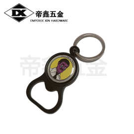 厂家定制合 易携带开瓶器钥匙扣 图片贴纸 可加logo 精美款式定制