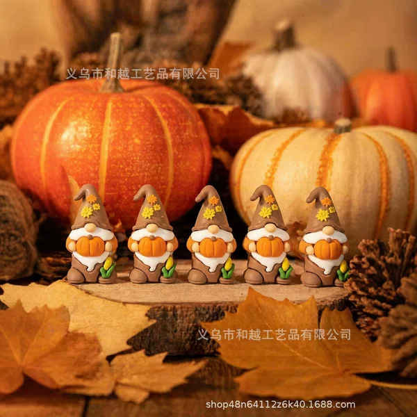 2026 New Cross-Border Corn and Turkey Decorations Irish Doll Standing Gnome Ornament