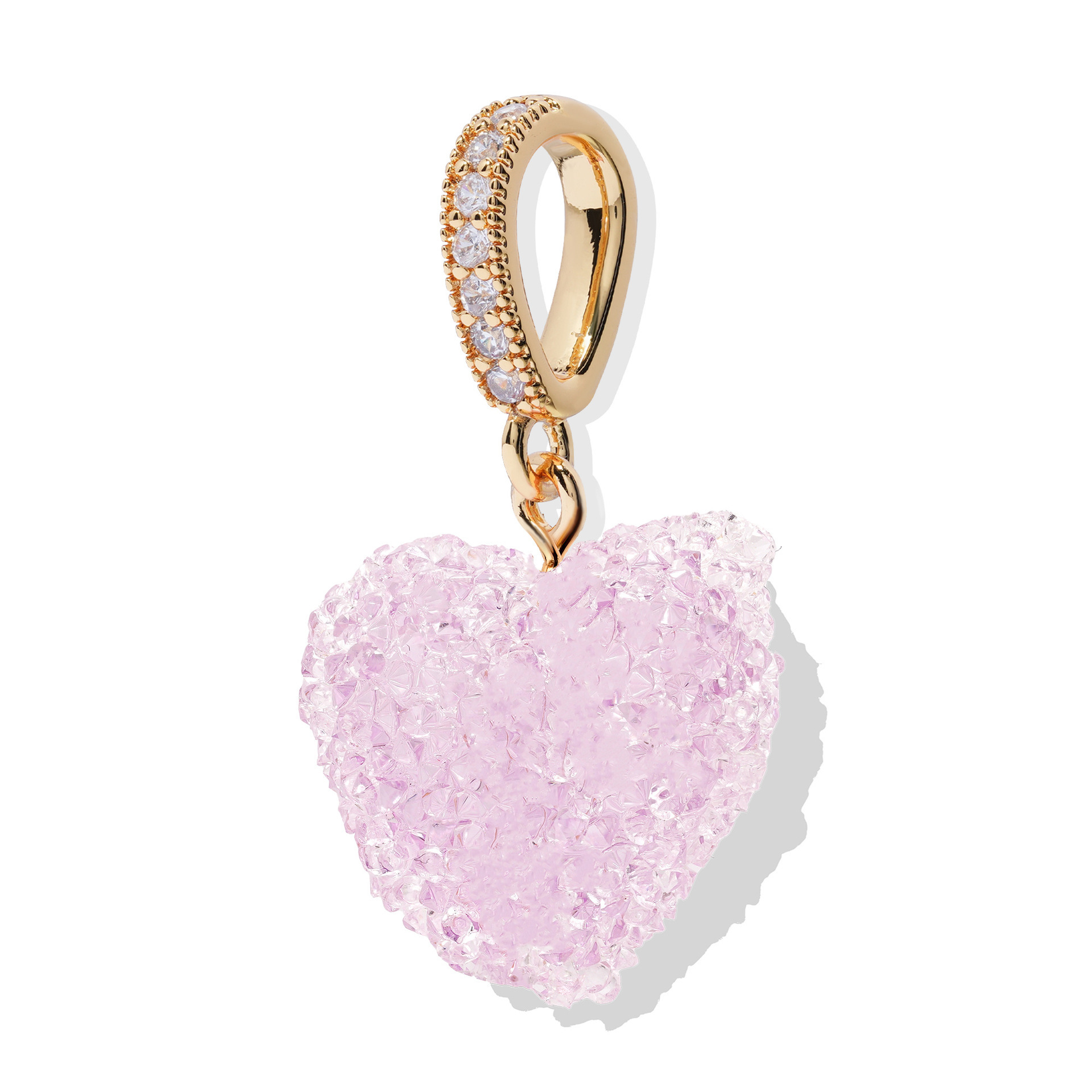 10g Weight 0.03µm Gold Plating Thickness UV Plating Gold Plating Process Pendant, Chain Jewelry Making Type 18K Real Gold Plated Plating Material ball chain Chain Type 1 Piece Quantity Resin Material Heart Shape Pattern Cute, Classic Style Style Metal Craft 1 Piece Resin Heart Shape Polished Pendant Chain DIY Ornament Accessories 13
