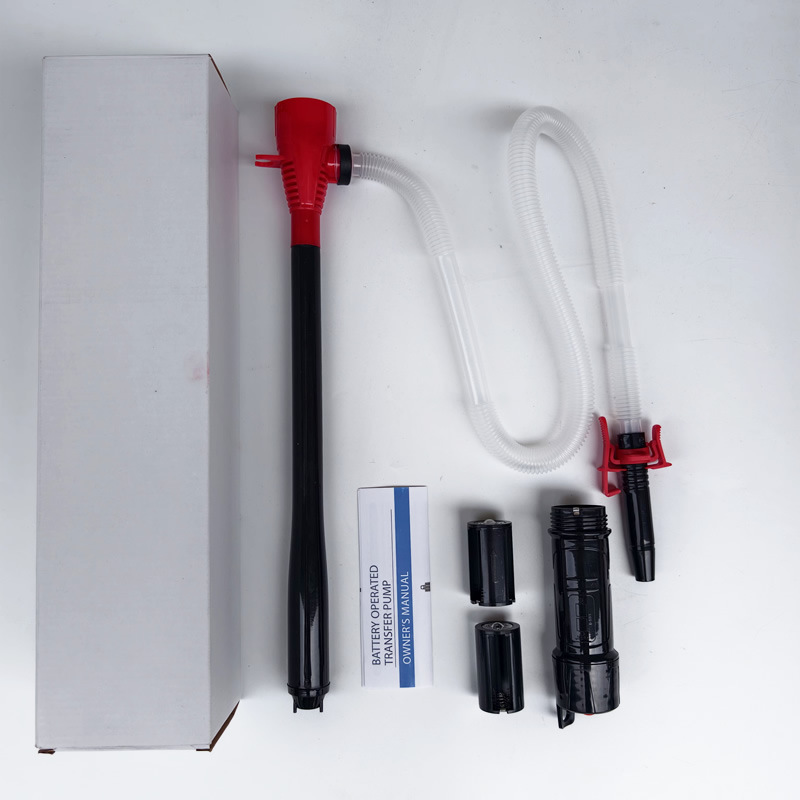 Electric oil pump, portable emergency oil extractor for vehicles, detachable battery-powered water pump, used for transferring gasoline and diesel, with suction hose