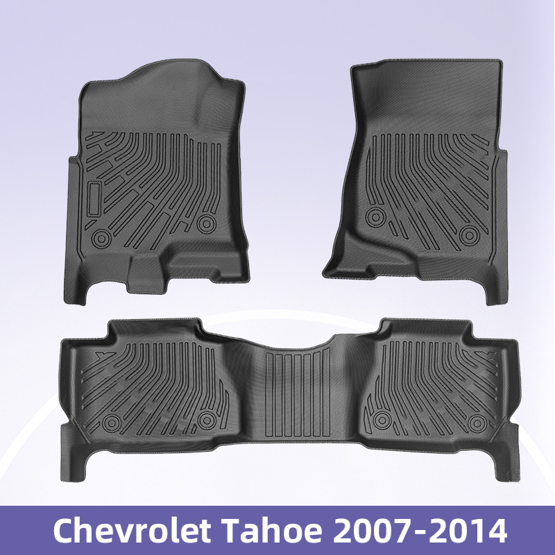 Aplicable a Chevrolet Tahoe 2007 - 2014 TPE Foot Pads 3D All-Weather Material Cojín del maletero