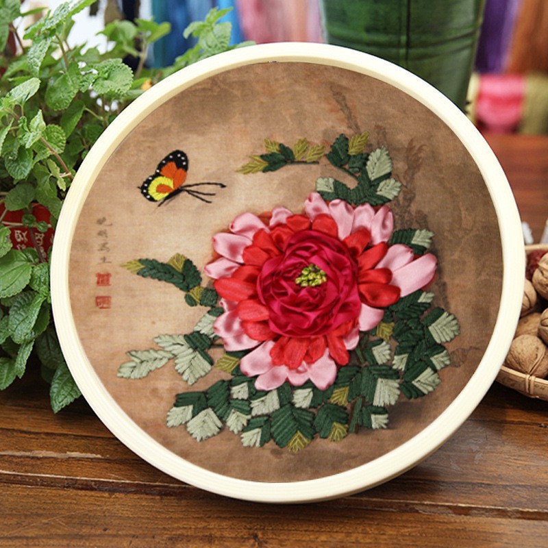 Bordado DIY hecho a mano auto-bordado cinta bordado tridimensional tela creativa matar tiempo adulto Suzhou bordado material paquete