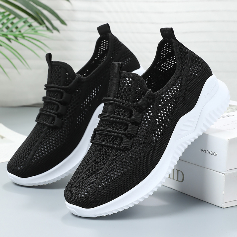 Zapatos de mujer primavera nuevos zapatos casuales una red de zapatos de suela suave ligera zapatos deportivos cómodos transpirables