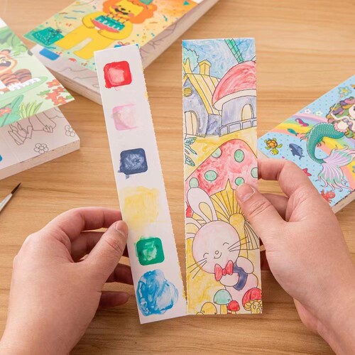Children's watercolor picture book, kindergarten baby coloring painting, portable picture book, diy graffiti coloring book