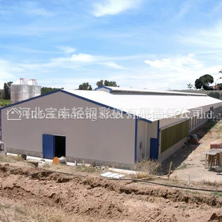 大型养殖场专用Q235材质钢结构禽舍 H型钢框架 抗风抗震 性价比高