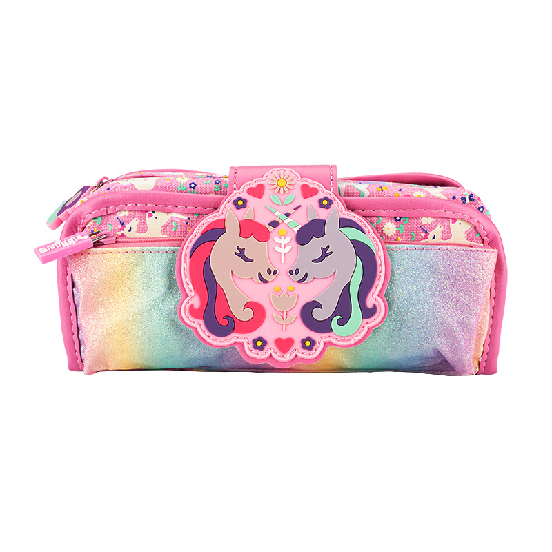 Caja de lápices australiana de dibujos animados para niños caja de lápices bolsa de papelería creativa multifuncional plegable suministros de aprendizaje para estudiantes