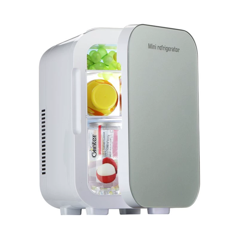 Небольшие оптовые трансграничные европейские и американские 8-литровые автомобили для охлаждения и обогрева косметики для охлаждения портативный автомобильный холодильник