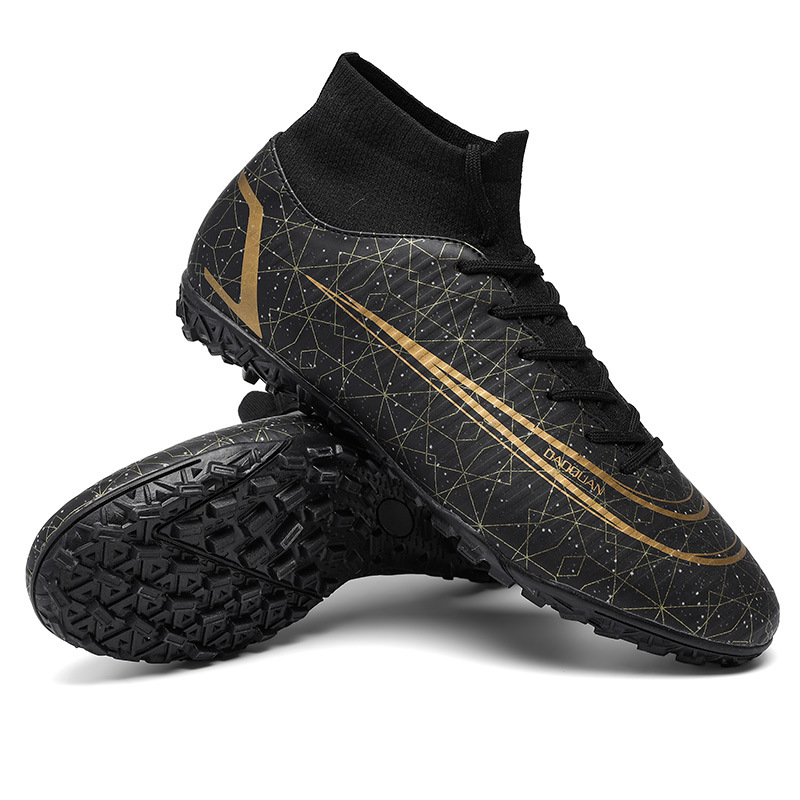 Scarpe da calcio transfrontaliere di grandi dimensioni da uomo S High Top Training Erba artificiale AG Spikes TF Unghie rotte Gioco di sport all'ingrosso_voghion.com