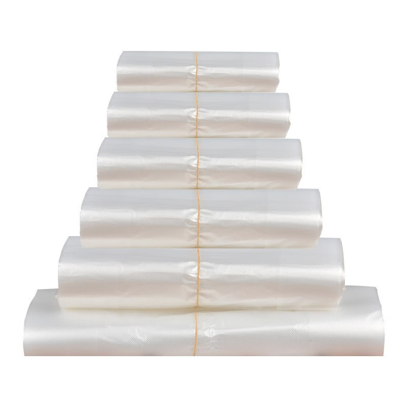 Bolsa de comida de desayuno bolsa de plástico transparente blanca bolsa de embalaje desechable supermercado mercado de alimentos bolsa de chaleco portátil especial