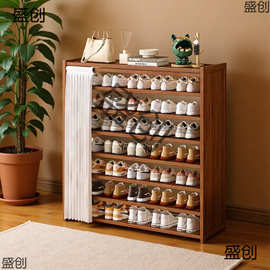 简易鞋架架子家用门口防尘置物架宿舍收纳大容量鞋柜多层客厅家具