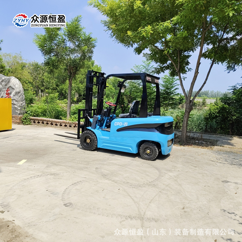 2Ton仓库搬运货物设 备叉车电动叉车 坐驾式电动搬运升降电动叉车