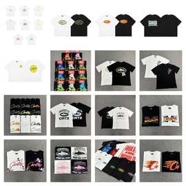 跨境外贸corteiz恶魔岛字母logo印花短袖高街潮牌男女宽松T恤代发