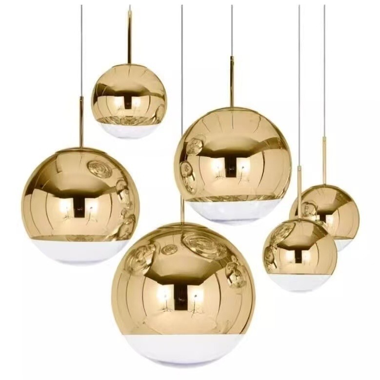 Modern Minimalist Glass Bubble Chandelier Nordic Light Luxury Dining Room Living Room Gold and Silver Mirror Ball Chandelier Modern Minimalist Glass Bubble Chandelier Nordic Light Luxury Dining Room Living Room Gold and Silver Mirror Ball Chandelier