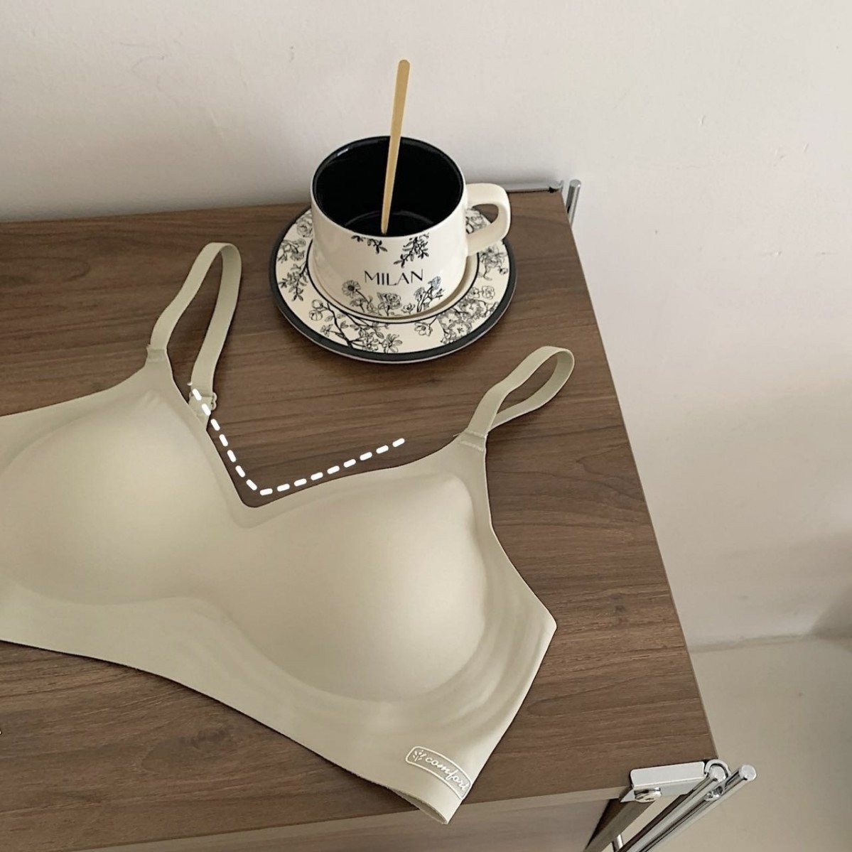 Underwear, thin summer push up bra, supporting wireless bra for students
