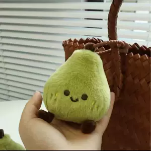 ตุ๊กตาแขวนกระเป๋ารูปลูกแพร์สีเขียว