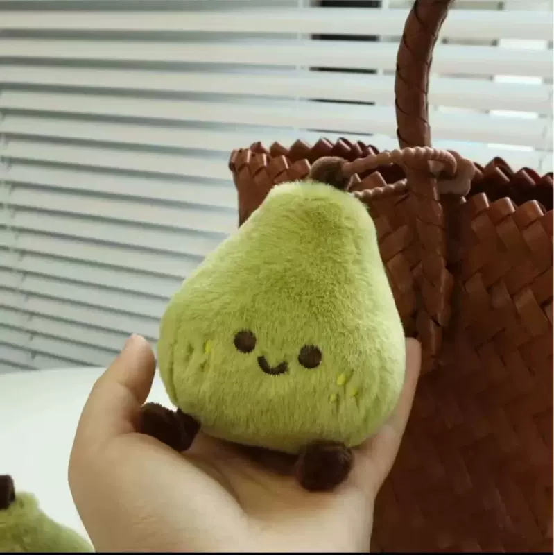 ตุ๊กตาแขวนกระเป๋ารูปลูกแพร์สีเขียว