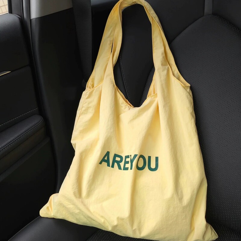New Niche Letter Printed Shoulder Bag Large Capacity Designer All-match Cloth Bag Women's Canvas Bag Trendy Shopping Bag