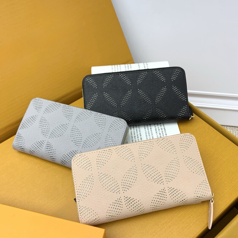 Laser Wallet New Style Women's Universal Long Large Capacity High-End Cowhide Luxury Zipper Clutch Bag