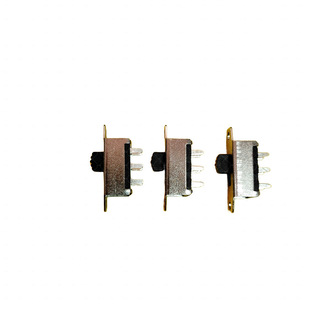 Ss22H20 Processing Customized 2-Speed Toggle Switch Double Row 9-Pin Vertical with Ears 2P2T Lamp Slide Switch