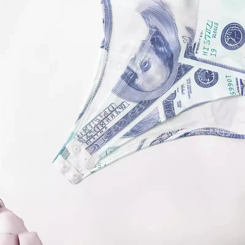 Комбинезон с принтом в европейско-американском стиле, женская одежда, иностранная торговля, круглый вырез, сексуальный, модный белый топ