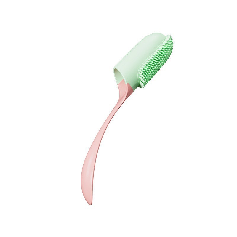 손잡이 칫솔 핑크