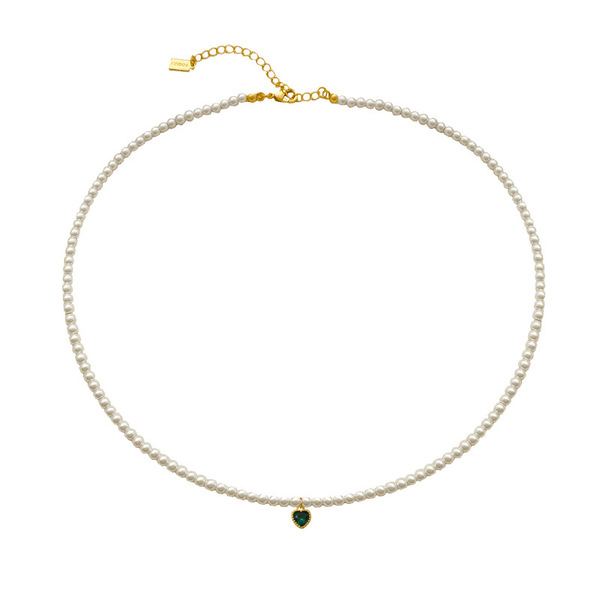 Retro brand necklace from pearl