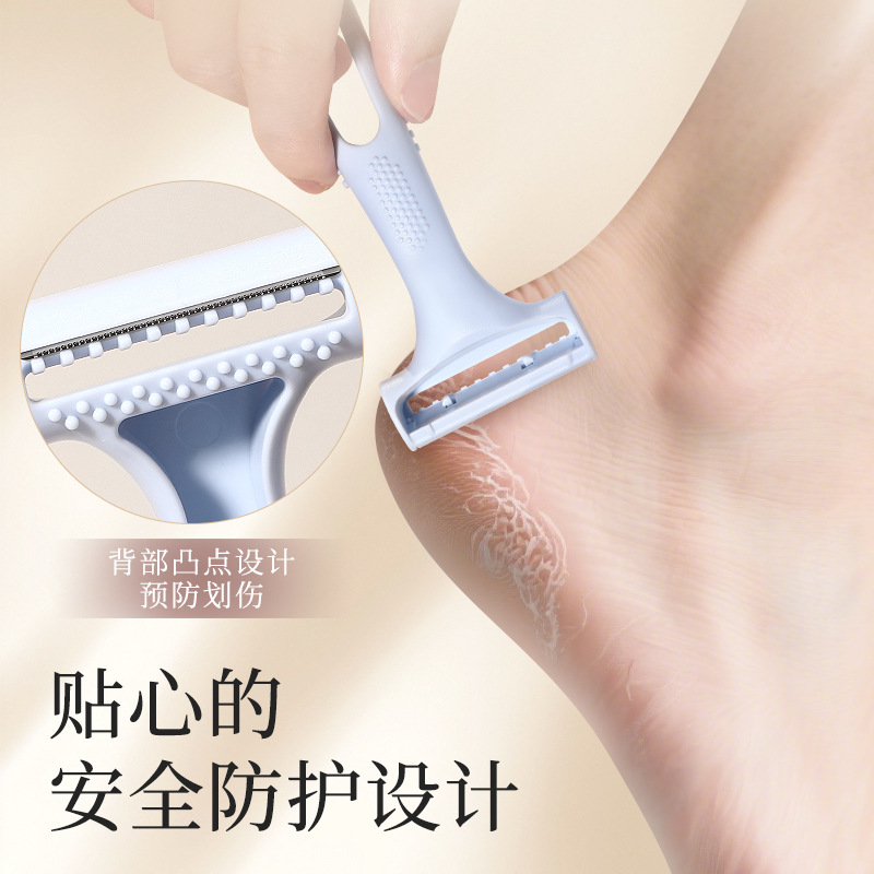 LMLTOP Cuchillo de rastrillo de pedicura Exfoliante de piel muerta Espada de capullo grueso Herramienta de raspador de talón SY361