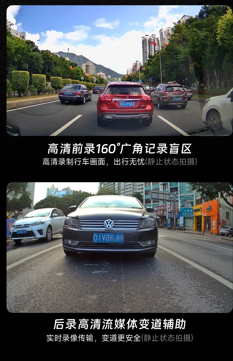 Suitable for Shengpai motorcycle dashcam, 2K high-definition front and rear dual cameras, waterproof and shockproof, specifically designed for riding